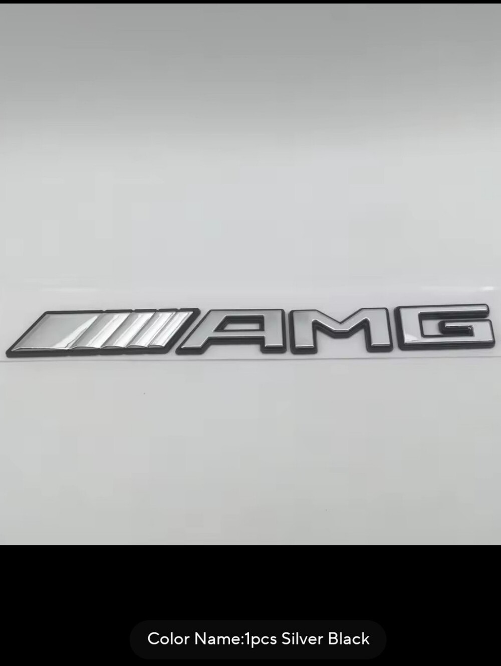 New Mercedes AMG Emblem Badge See Multiple Color Options - Picture 3 of 7